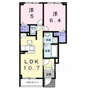 メゾン ド グレイスA【1階】の間取り