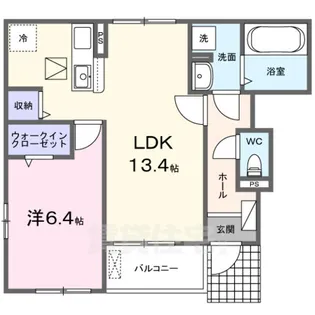 レフィナード 寿【1階】の間取り