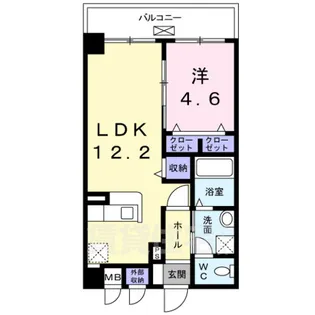 アズミーユ【1階】の間取り