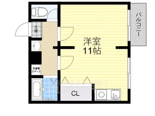 東園田イーストハイツ【106号室】の間取り