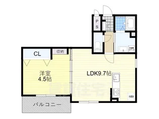 マキ・リヴェール栄【1階】の間取り