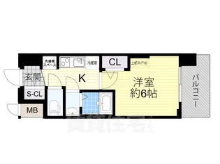 プレリスNEO大阪十三エルヴィオン【9階】の間取り