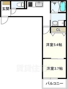 ヴェルメゾン加美東【3階】の間取り