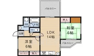 GranPino伏見桃山【1階】の間取り