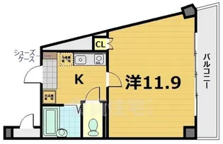 クレスト草津【12階】の間取り
