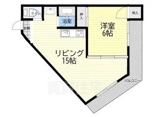 ロイヤルハイツ【2階】の間取り