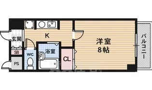 カーサクレール【8階】の間取り