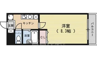 GLORIOUS KYOTO【7階】の間取り