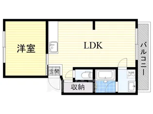 スリースターマンション【2階】の間取り