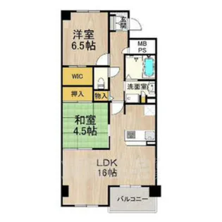 シャーメゾン白鷺【2階】の間取り