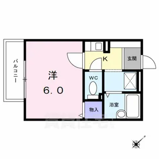 クレール細米【2階】の間取り