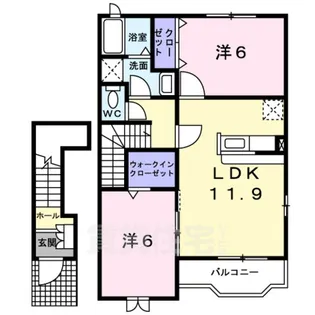 スクールサイドビレッジ【2階】の間取り