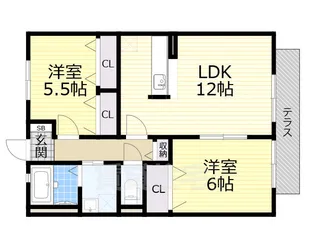 アネックスT 2号棟【2階】の間取り