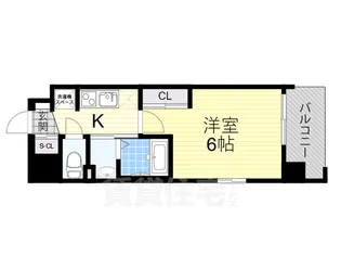Luxe東三国west【7階】の間取り