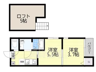 淀ヒルズ【2階】の間取り
