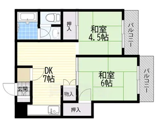 カルム新森【1階】の間取り