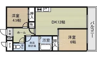 カーサ金山【8階】の間取り