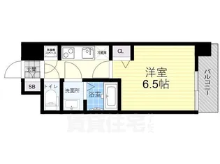 レジュールアッシュ三国本町【2階】の間取り