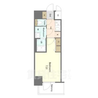 S-RESIDENCE名古屋菊井aline【3階】の間取り