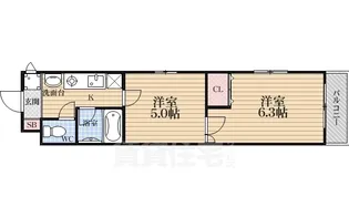 「キャピタルシティ」【2階】の間取り
