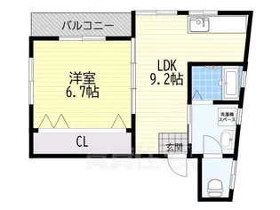コーポウエムラ【3階】の間取り