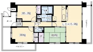 ジオ四条桂川 Bright Core【2階】の間取り