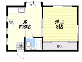 カラキマンション【3階】の間取り