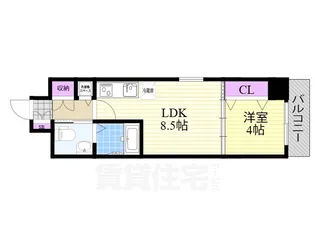 La CASA新北野【6階】の間取り