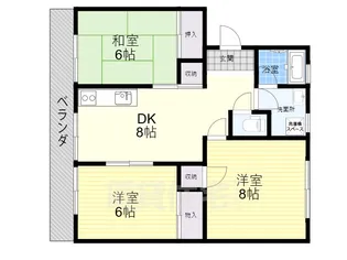 メゾンテック2【1階】の間取り