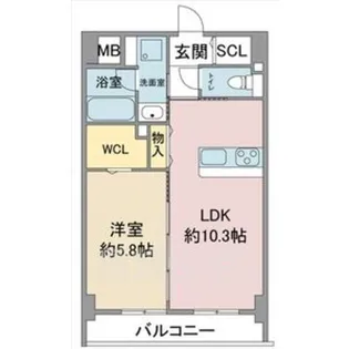 ステーションウエストタワー【7階】の間取り