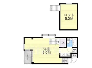 ラ・メゾン中小阪【2階】の間取り