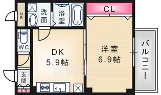 MKコート立花【2階】の間取り