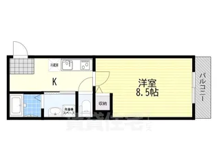アークリード浜大津【2階】の間取り