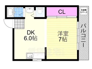 テルヤハイツ【4階】の間取り