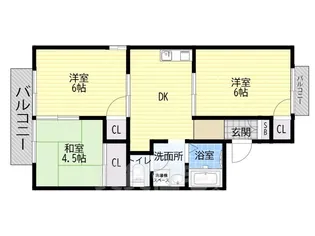 メゾン大久保A棟【0202号室】の間取り