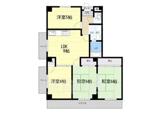 リバーサイド浅香パレス【1階】の間取り
