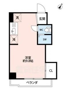 ロイヤル河原町五条【7階】の間取り