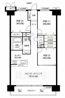 ロイヤルクレストベイレジデンス【10階】の間取り