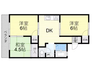メゾン大久保A棟【2階】の間取り