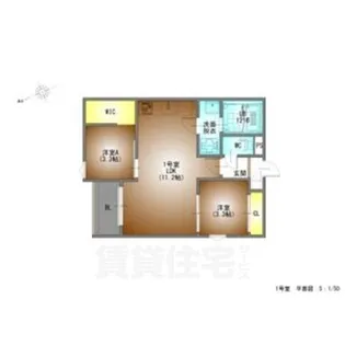REGALEST serene鶴舞【1階】の間取り