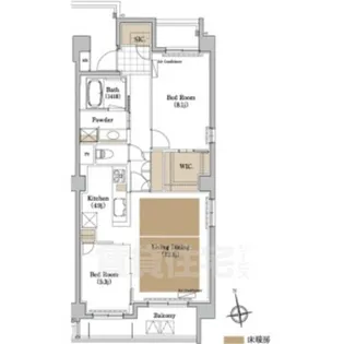 プライムメゾン御器所【4階】の間取り