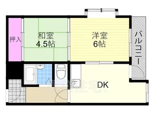 辻庄ハイツ【2階】の間取り