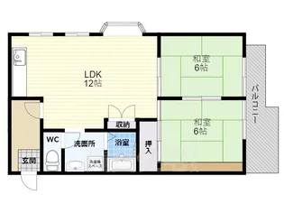 新栄プロパティー恵我之荘【4階】の間取り