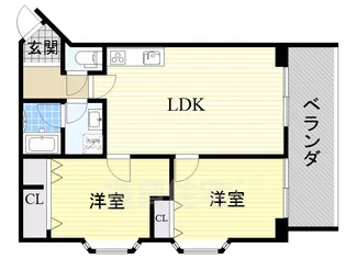 ビラ小松【1階】の間取り