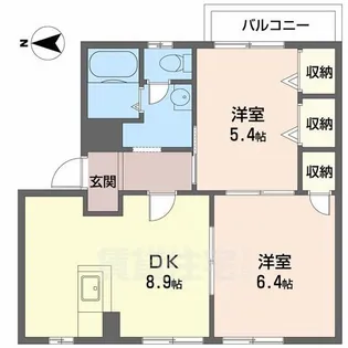 プレミール當麻【2階】の間取り