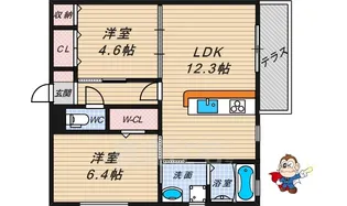 メゾン・オリーブ【233号室】の間取り