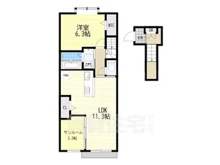 DKエステート守山【2階】の間取り