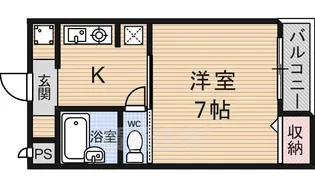 第48長栄レイク唐橋【3階】の間取り