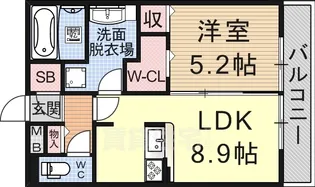 グラシア【3階】の間取り