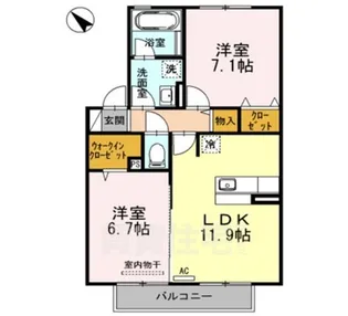 カーサ グランデ【2階】の間取り
